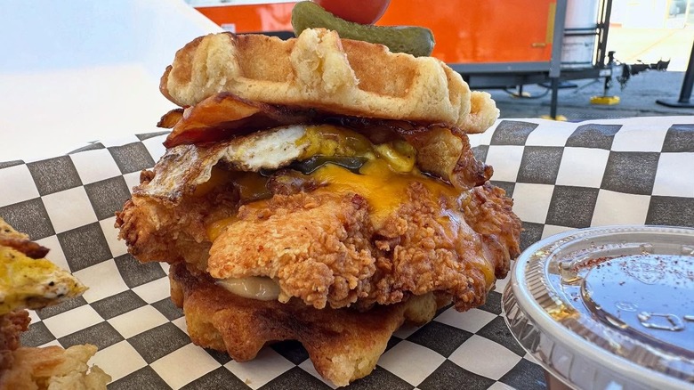 Chicken sandwich from North Bar