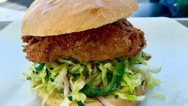 Chicken sandwich from Bakesale Betty