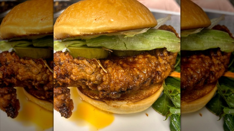 Chicken sandwich at Snuff Mill