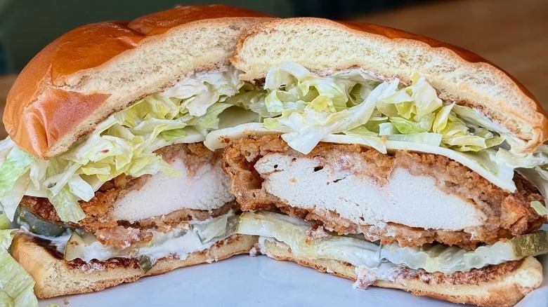Chicken sandwich at Wyld Child