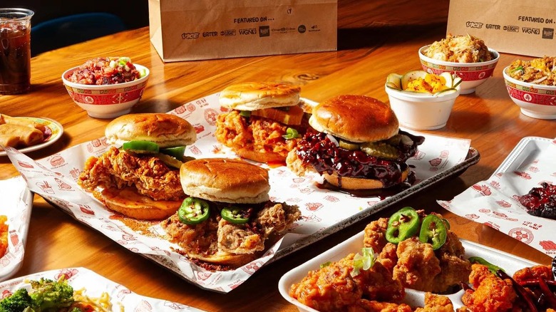 Chicken sandwich platter