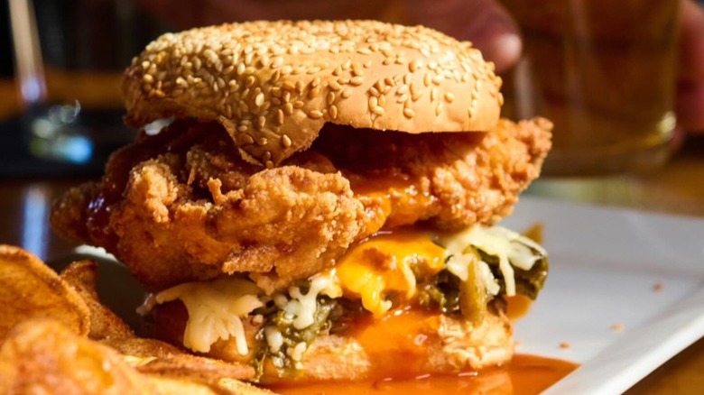 Fried chicken sandwich