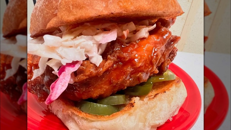 Chicken sandwich from Shay's