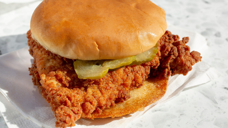 Fried chicken sandwich