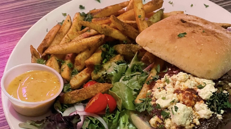 Jerk chicken sandwich