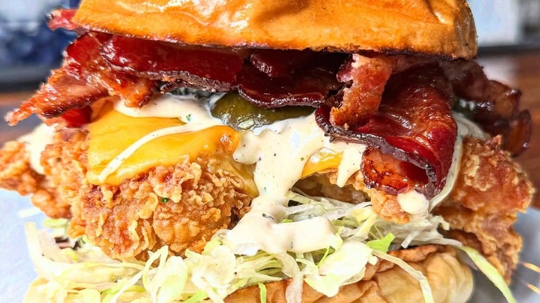 Chicken bacon ranch sandwich