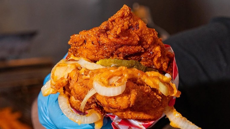 Chicken sandwich with no bread