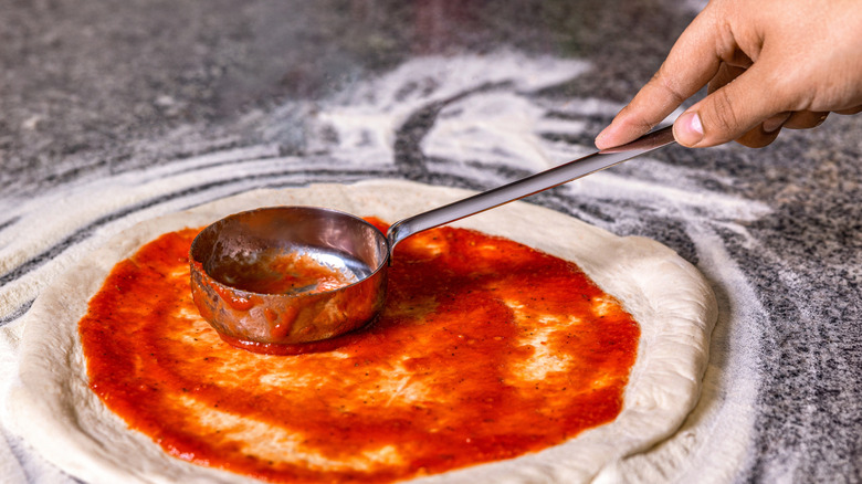 making pizza at home