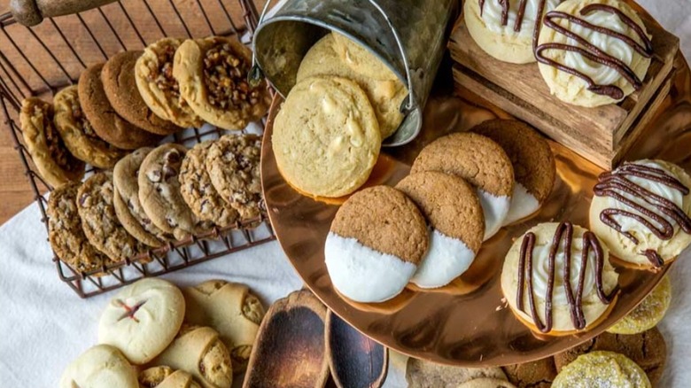Top-down shot of baked goods at Bird-in-Hand Bake Shop