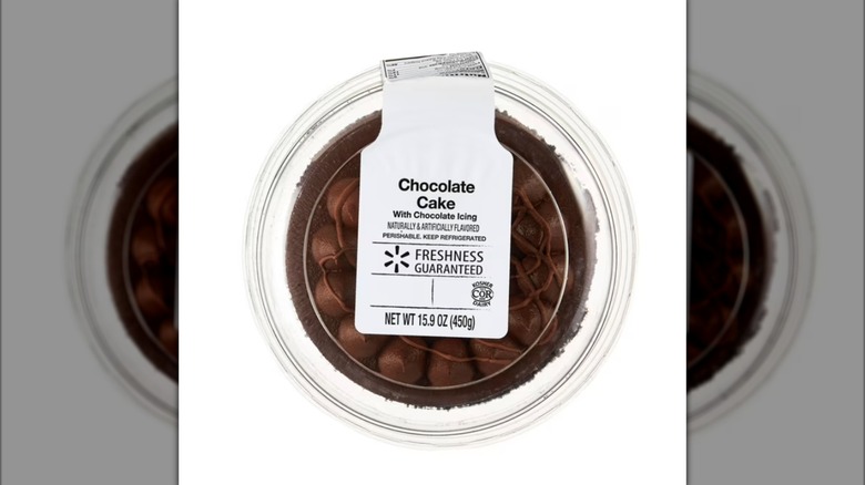 Top view of the Freshness Guaranteed 5-Inch Chocolate Cake