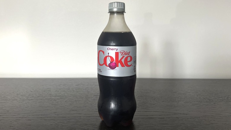 Bottle of Cherry Diet Coke.