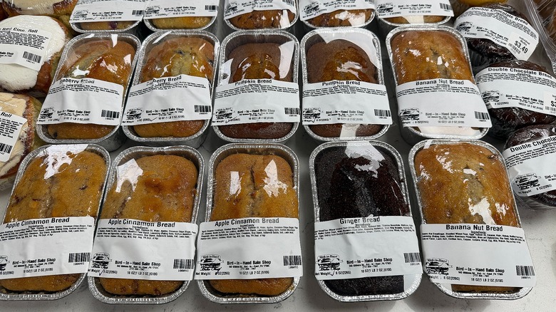 Various breads on table at Bird-in-Hand bakeshop