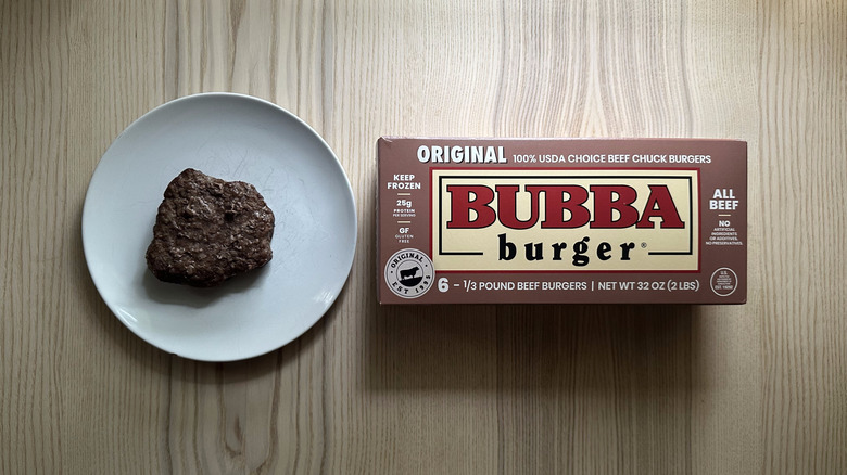 Original Bubba Burger on white plate