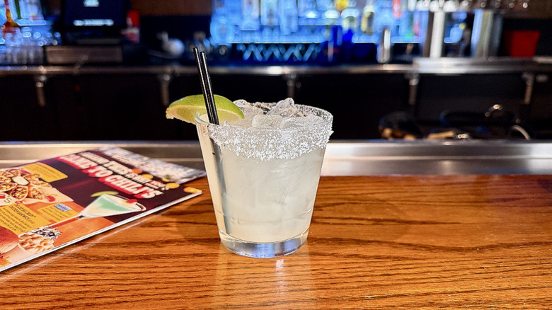 Chili's margarita on a bar