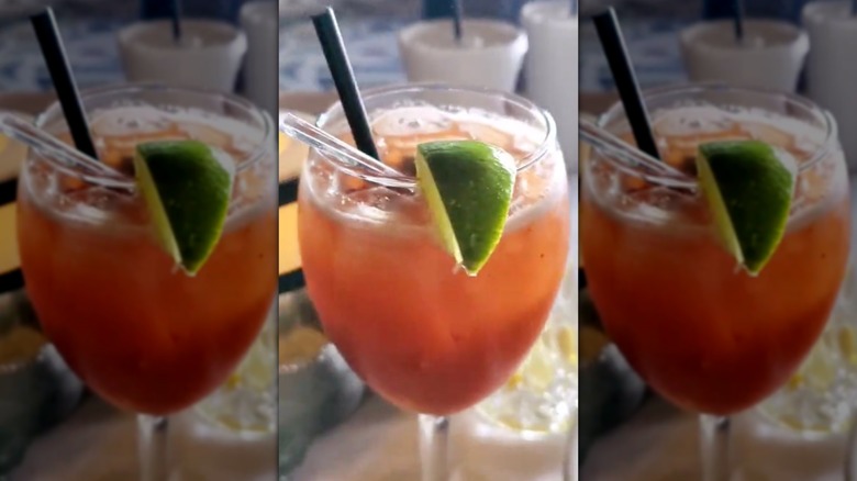 Morton's The Steakhouse bloody mary with lime