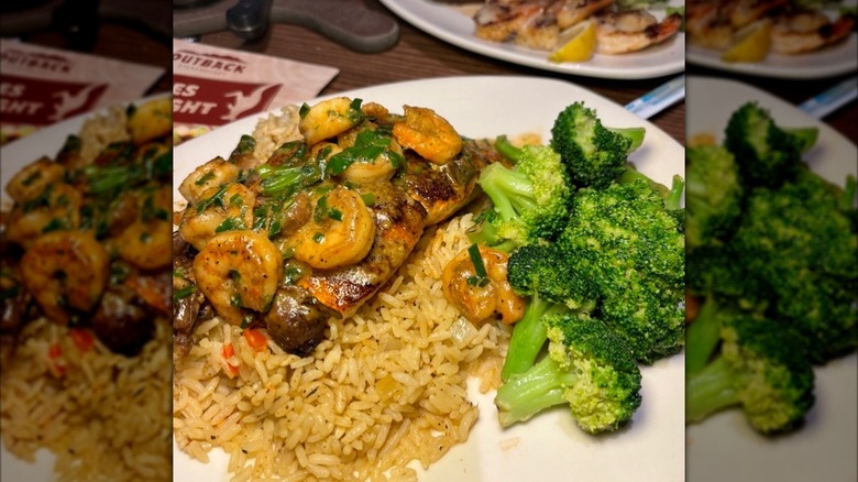 Toowoomba Salmon served with broccoli and rice