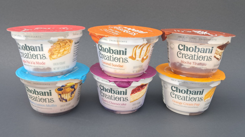 six yogurt cups
