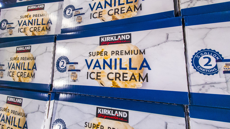 Costco vanilla ice cream boxes