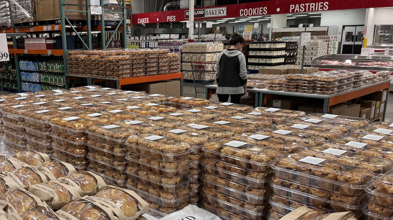 View of Costco bakery items