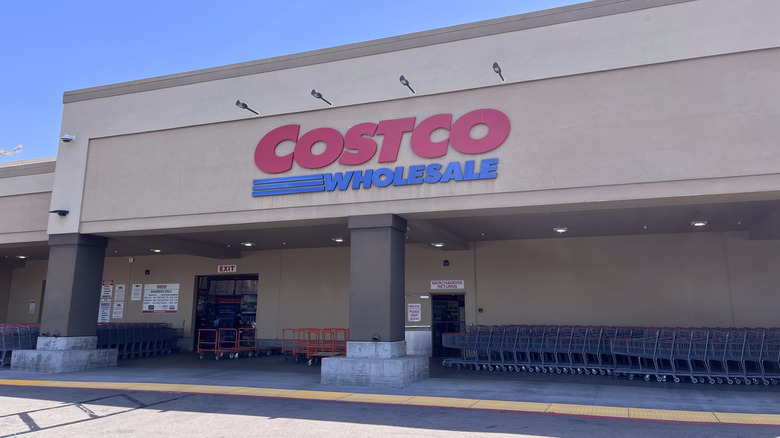 Outside of a Costco store
