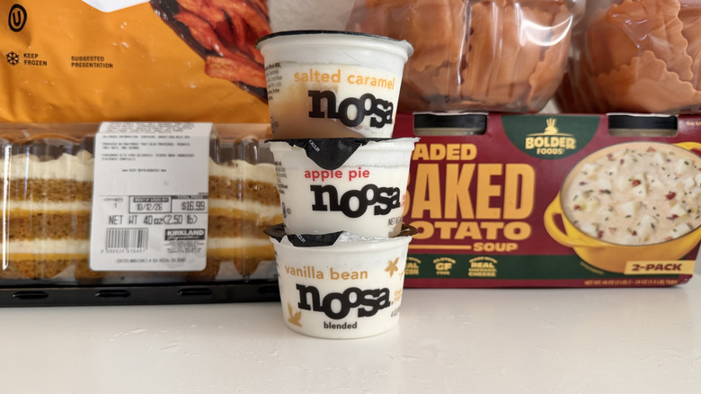 Close up of Noosa yogurts