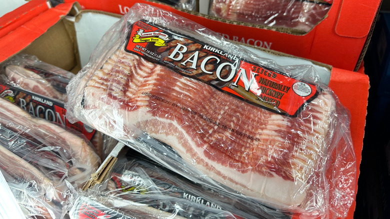 Kirkland Signature bacon at Costco