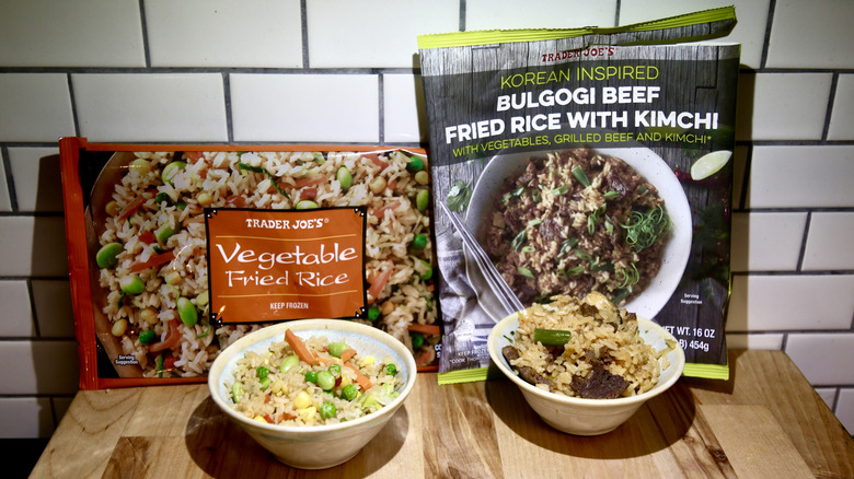 Trader Joe's fried rice packets and bowls