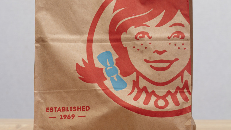 Wendy's bag filled with fast food