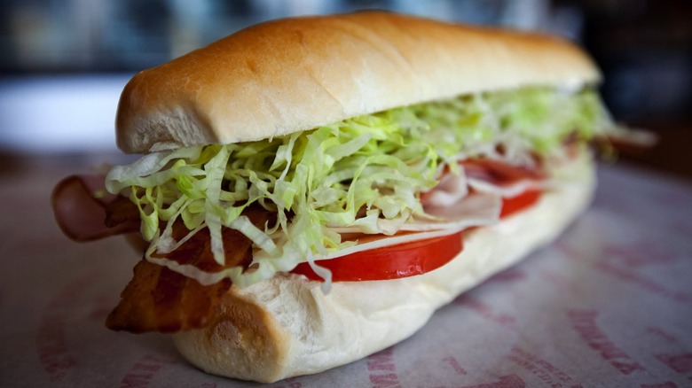 Jimmy John's sandwich up close