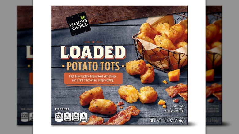 Box of Season's Choice Loaded Cheesy Potato Tots from Aldi