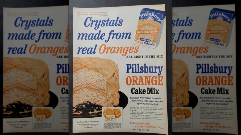 Magazine advertisement for Pillsbury Orange Cake Mix