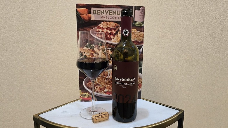 Rocca delle Macie Chianti Classico and glass