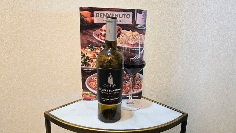 Robert Mondavi Private Selection Cabernet Sauvignon and glass