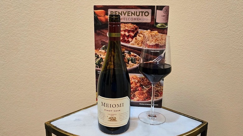 Meiomi Pinot Noir and glass