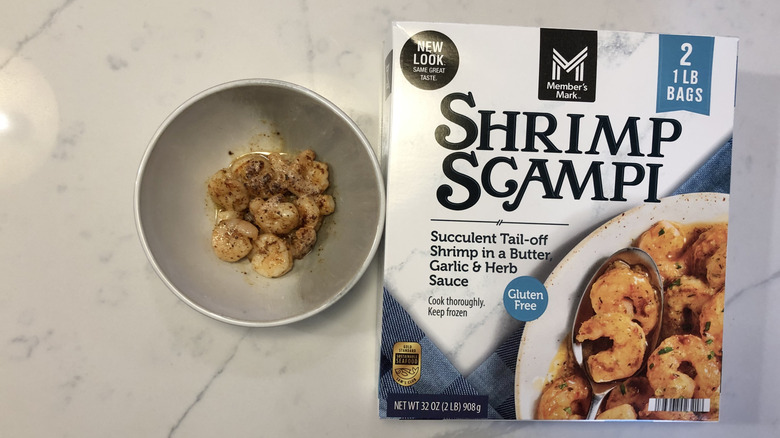 Member's Mark shrimp scampi in a bowl.