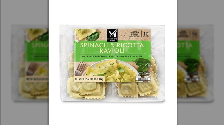 Sam's Club Spinach and Ricotta Ravioli in packaging