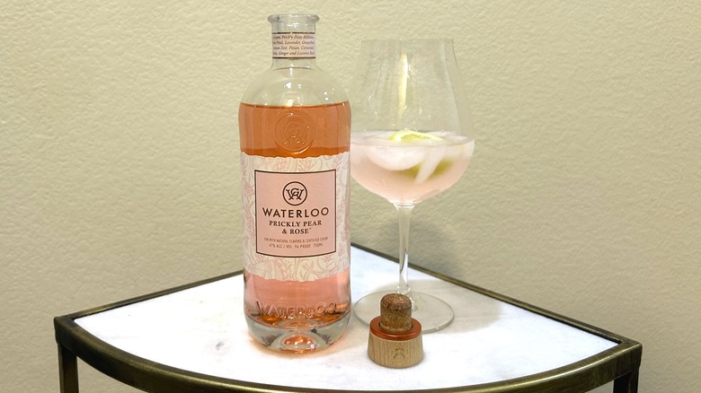 Waterloo Gin Company Prickly Pear and Rose Gin and cocktail