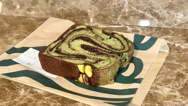 Chocolate Pistachio Loaf from Starbucks