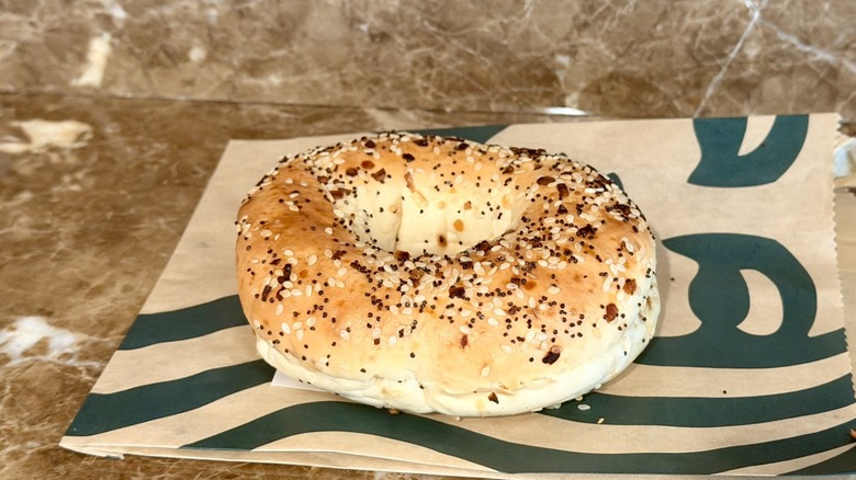 Everything bagel from Starbucks