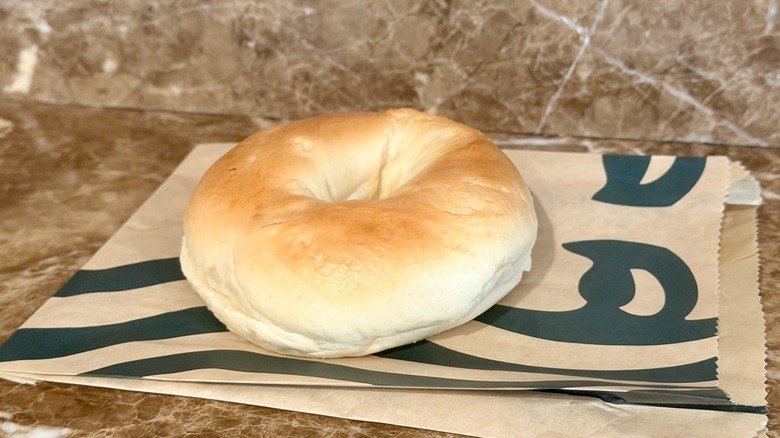 Plain bagel from Starbucks