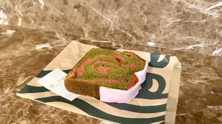 Strawberry Matcha Loaf from Starbucks