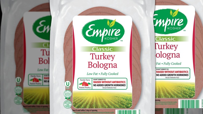 Packaged Empire Kosher turkey bologna