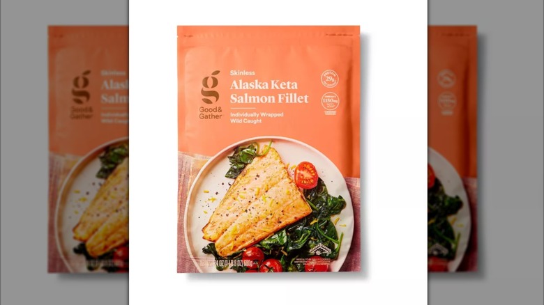 Bag of Alaska keta salmon