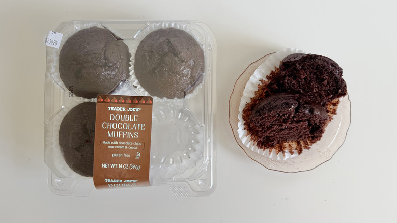 Gluten-Free Double Chocolate sliced in half