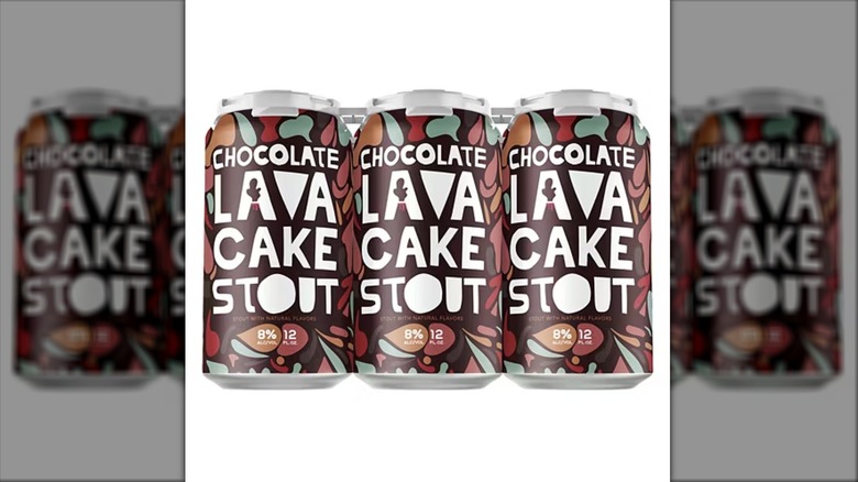 Aldi State of Brewing Chocolate Lava Cake Stout on white background