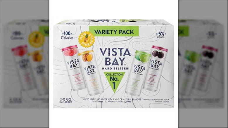 Aldi Vista Bay Hard Seltzer on white background