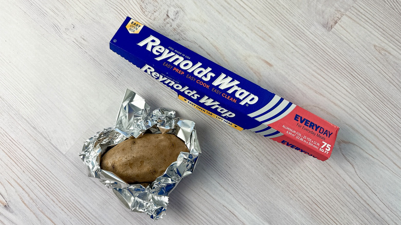 reynolds foil and baked potato