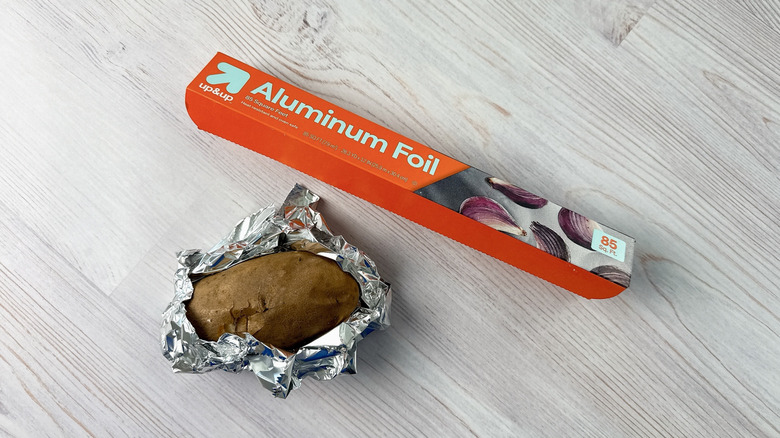 up&up foil and baked potato