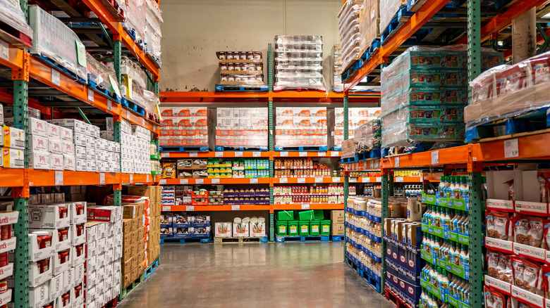 Interior of a Costco store
