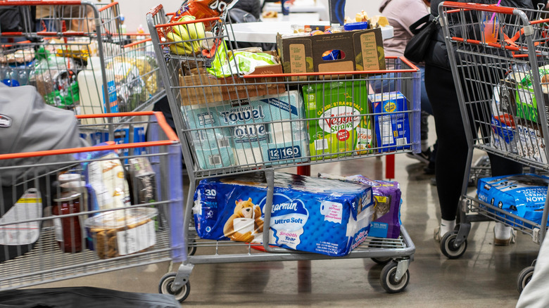Shopping cart at Costco